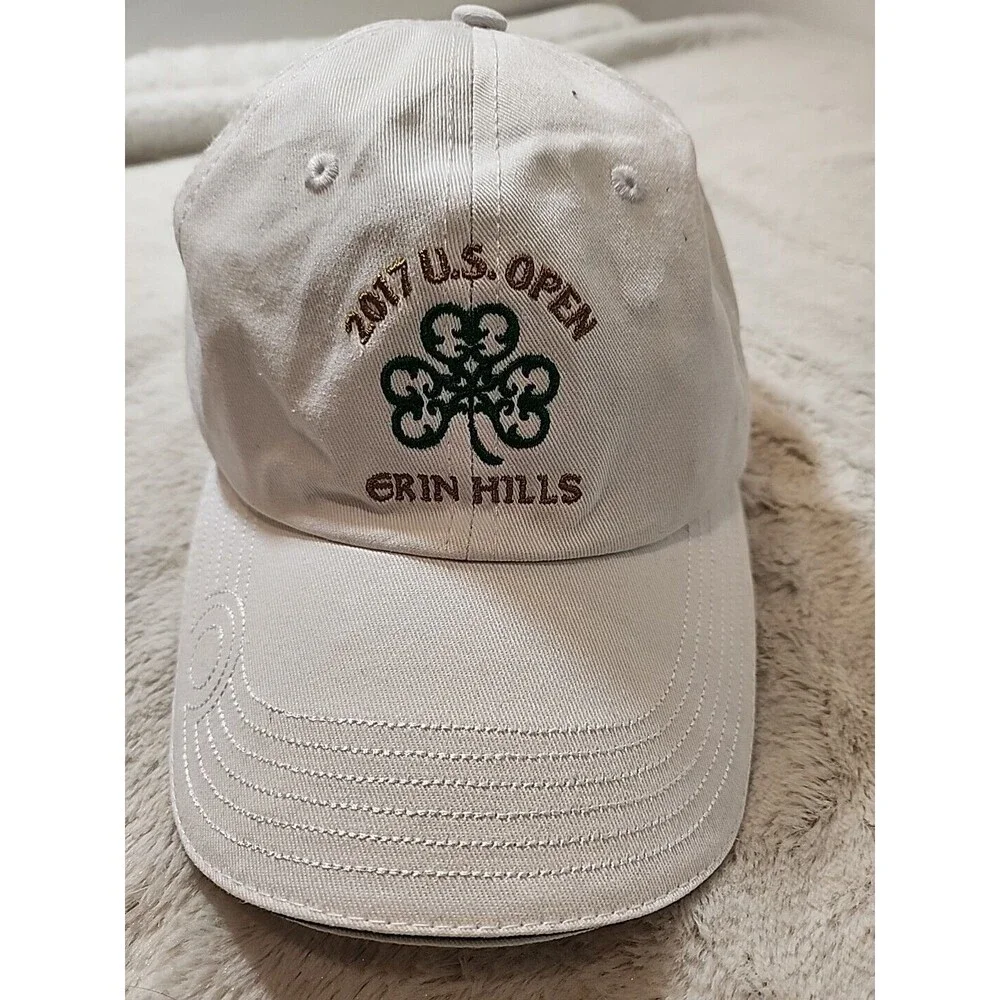 U.S. Open Hat Cap Strapback Adult Mens Womens 2017 Erin Hills White USGA Member